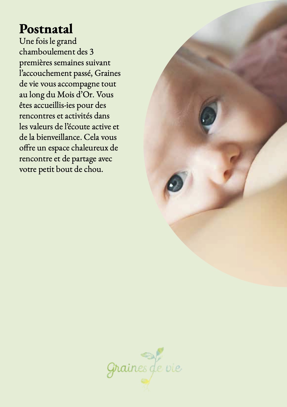 Graines de Vie postnatal 1