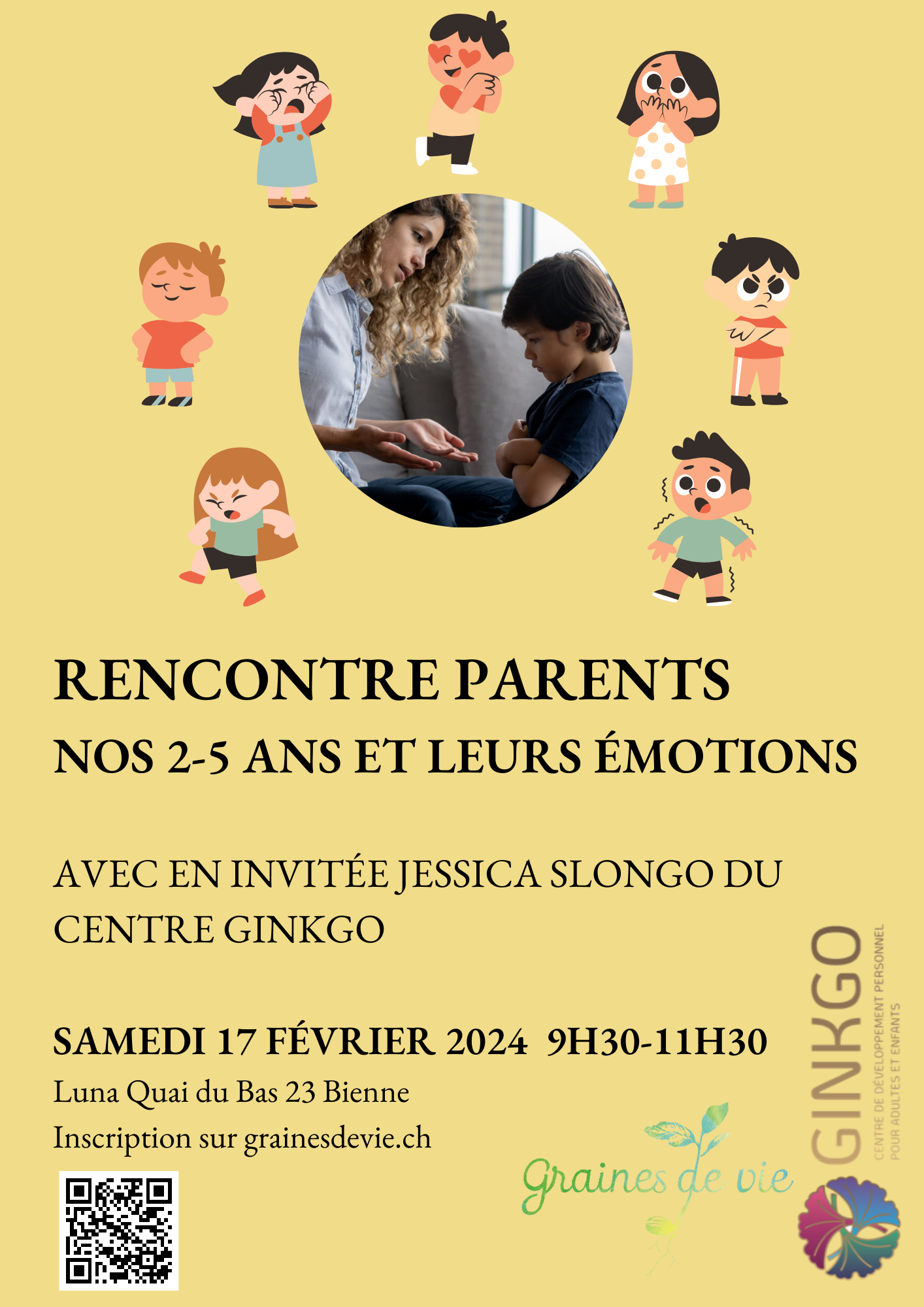 Rencontre nos 2-5 ans et leurs émotions