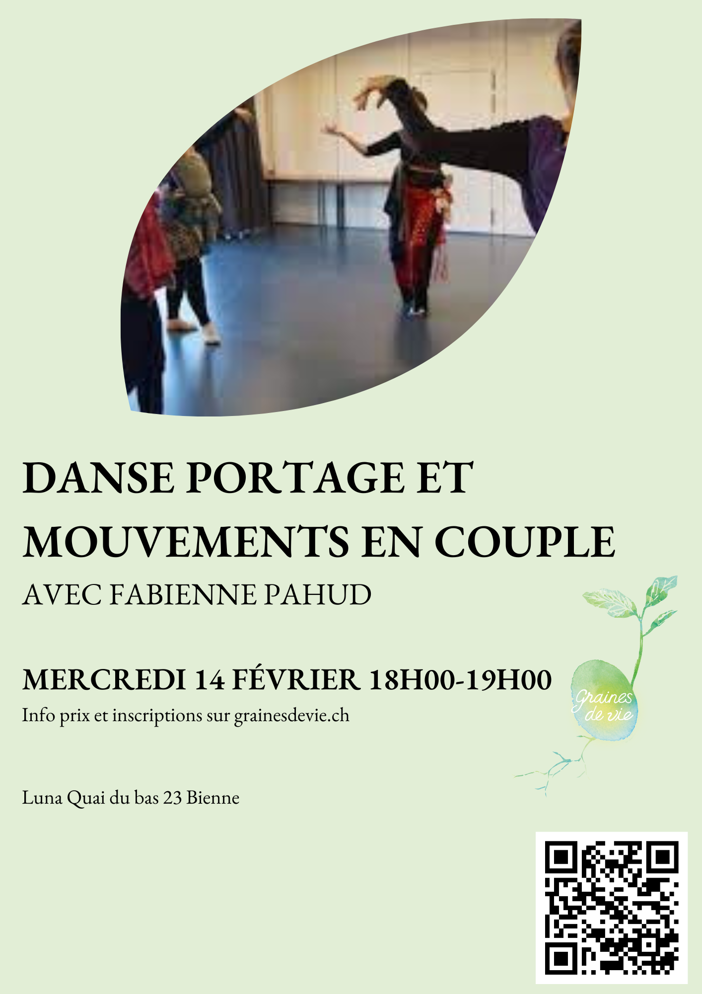 Danse portage et mouvements en couple