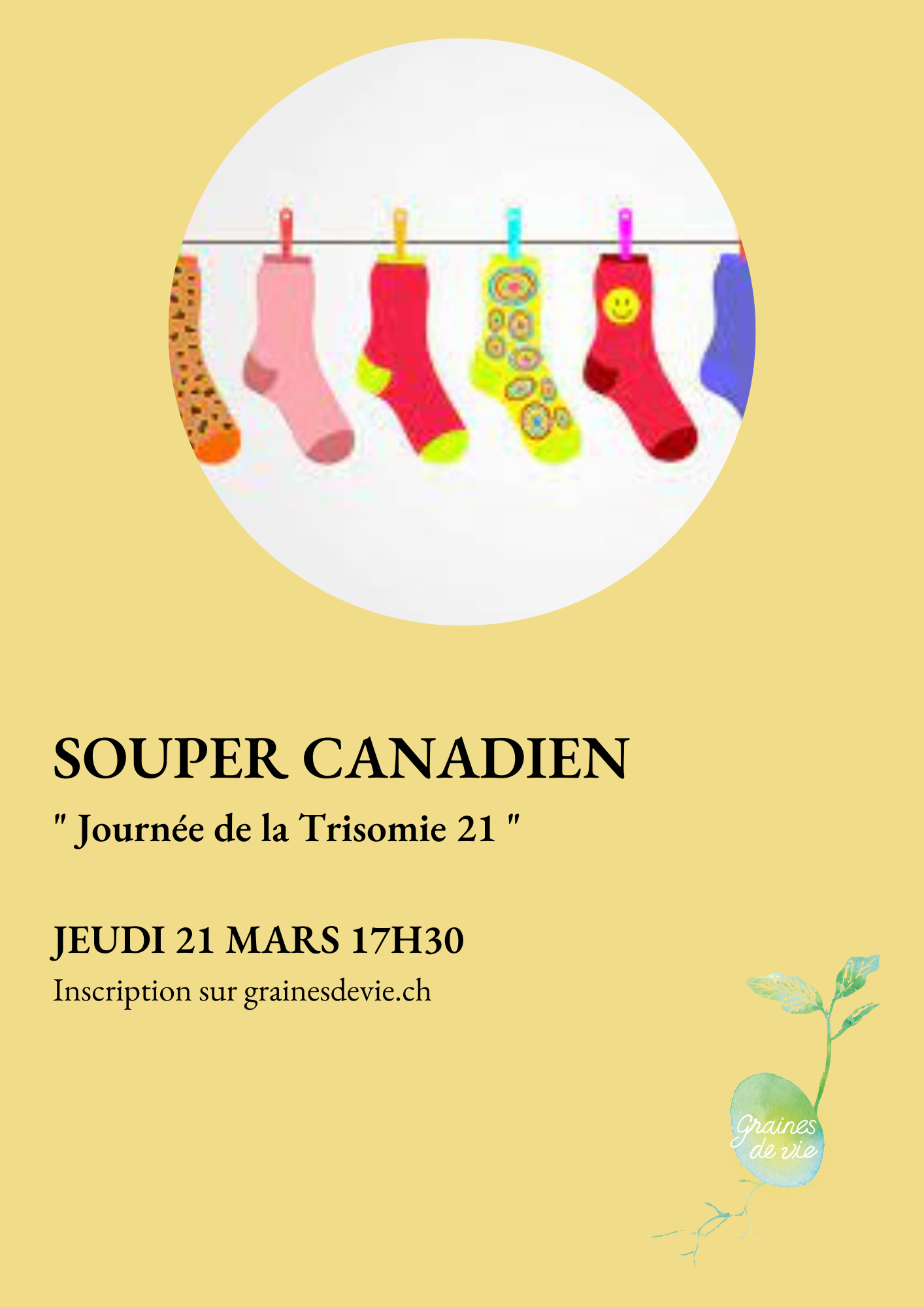 Souper canadien à l'occasion de la journée de la Trisomie 21
