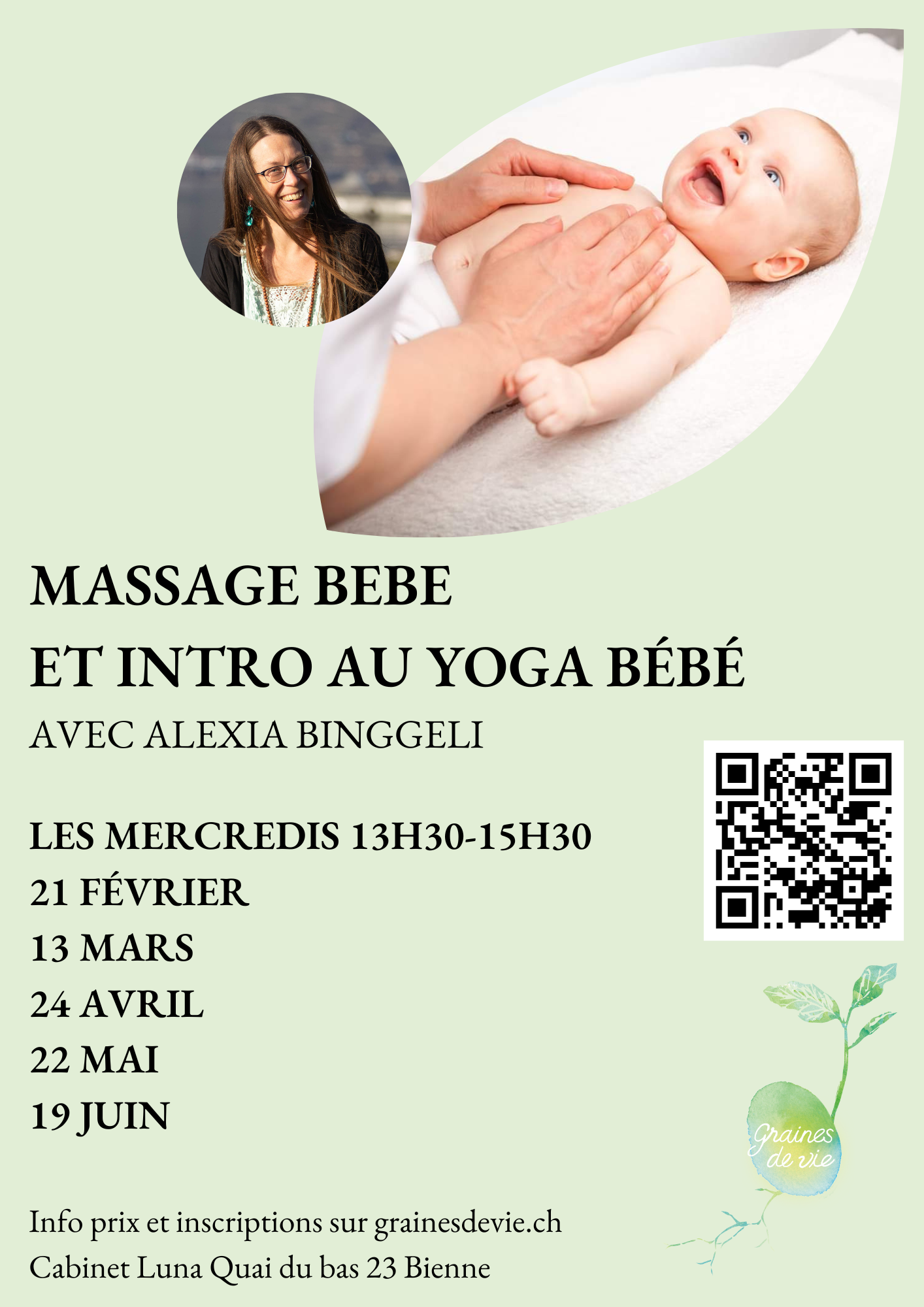 Massage bébé et introduction au yoga bébé