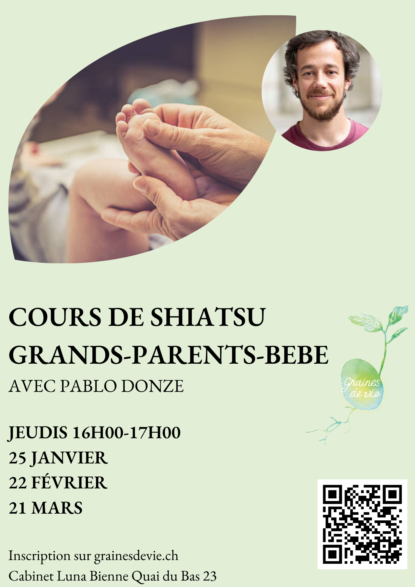 Shiatsu grands-parents avec bébé