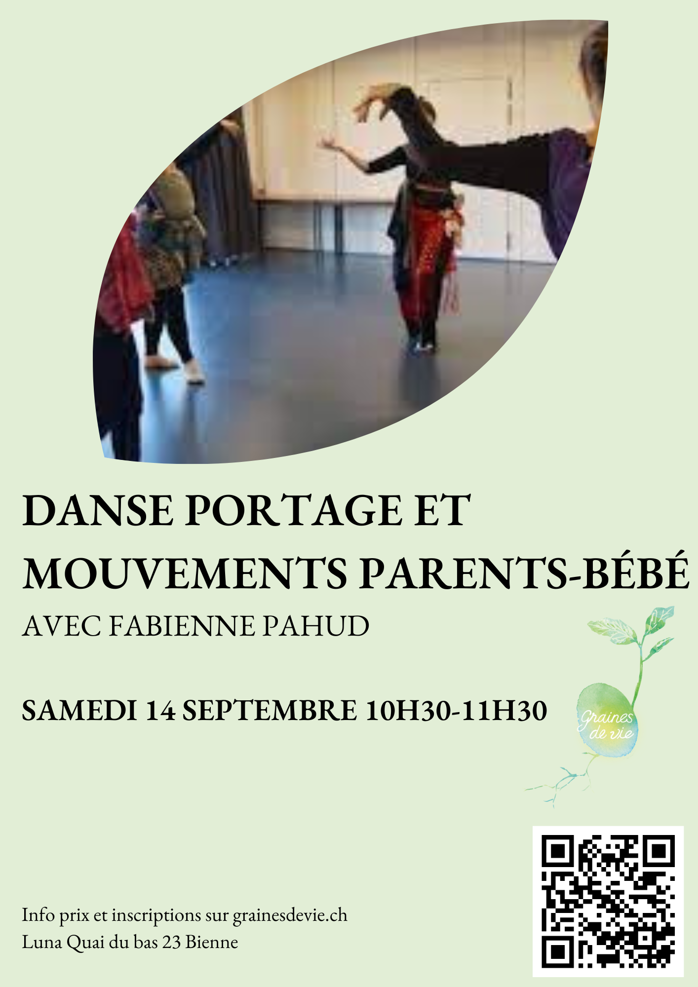 Danse portage et mouvements parents-bébé