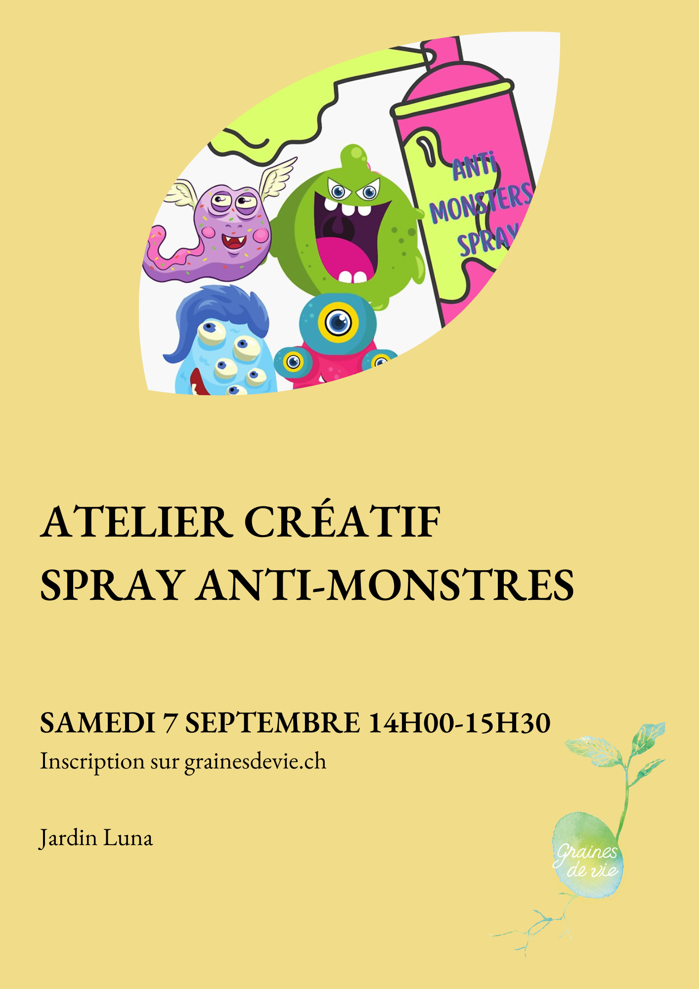 Atelier créatif: spray anti-monstres